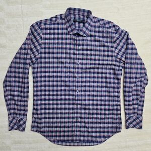 Zachary Prell Button Up LS Shirt Mens Large Plaid Multicolor Cotton